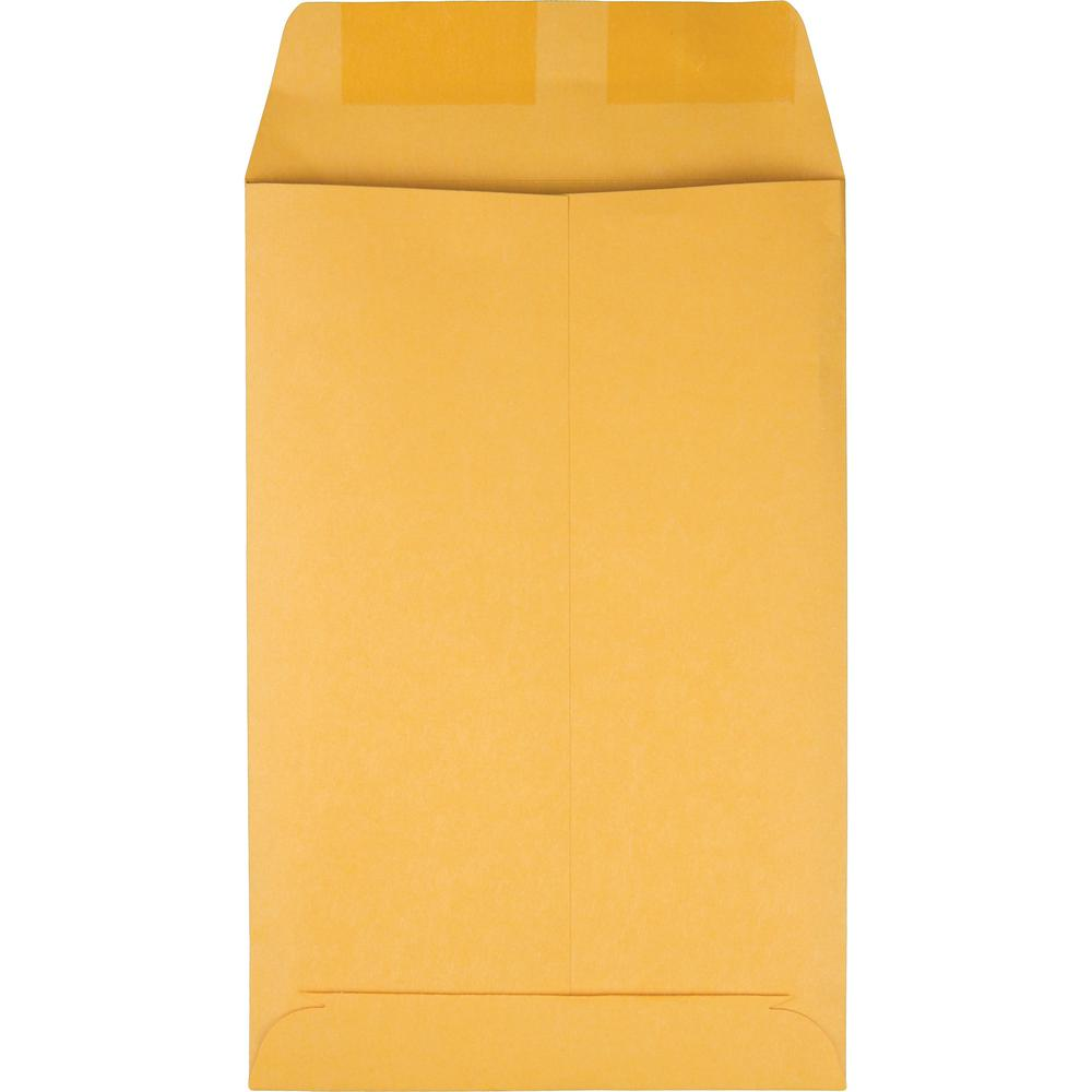 Quality Park 6 x 9 Catalog Mailing Envelopes - Catalog - #1 - 6" Width x 9" Length - 28 lb - Gummed - Kraft - 100 / Box - Kraft