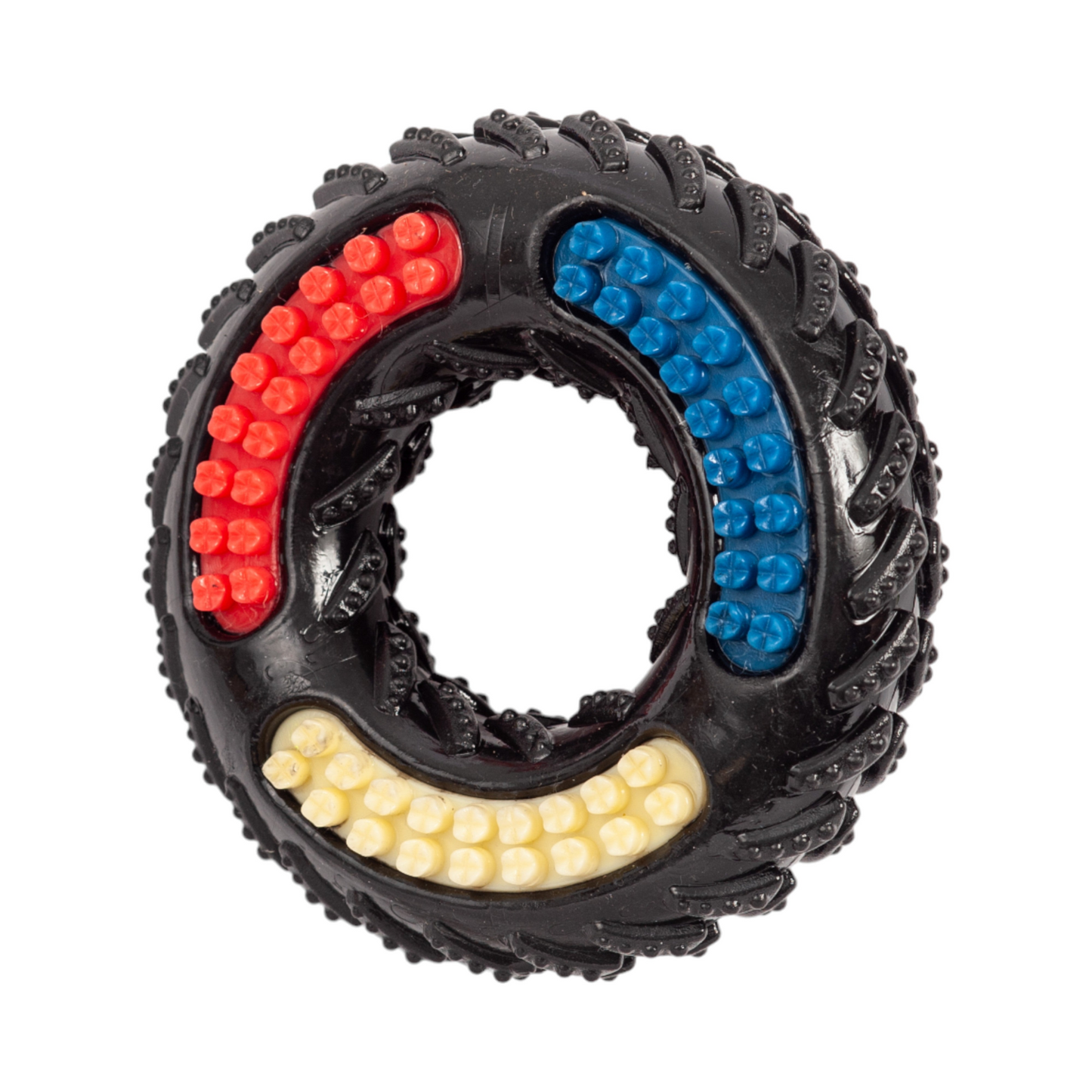 TPR Textured Dog Chew Toy - "Tire of Fun"