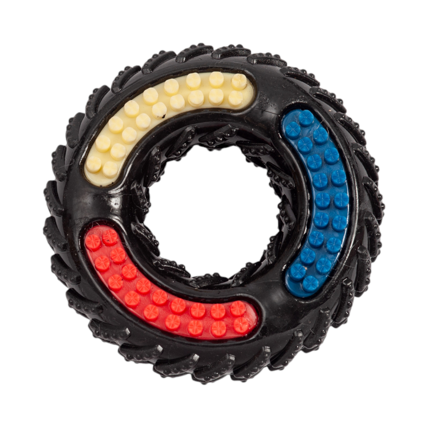 TPR Textured Dog Chew Toy - "Tire of Fun"