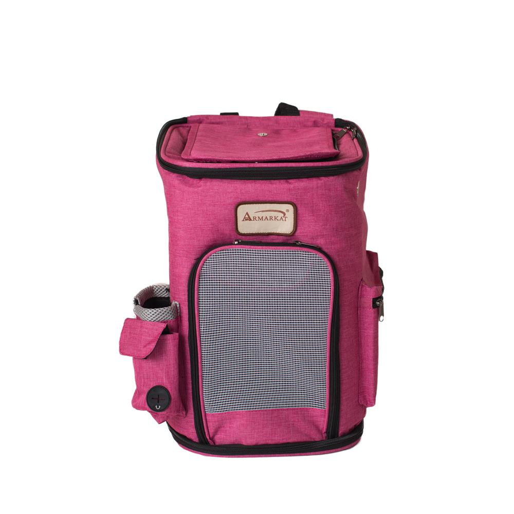 Armarkat Model PC301P Pawfect Pets Backpack Pet Carrier in Pink and Gray Combo