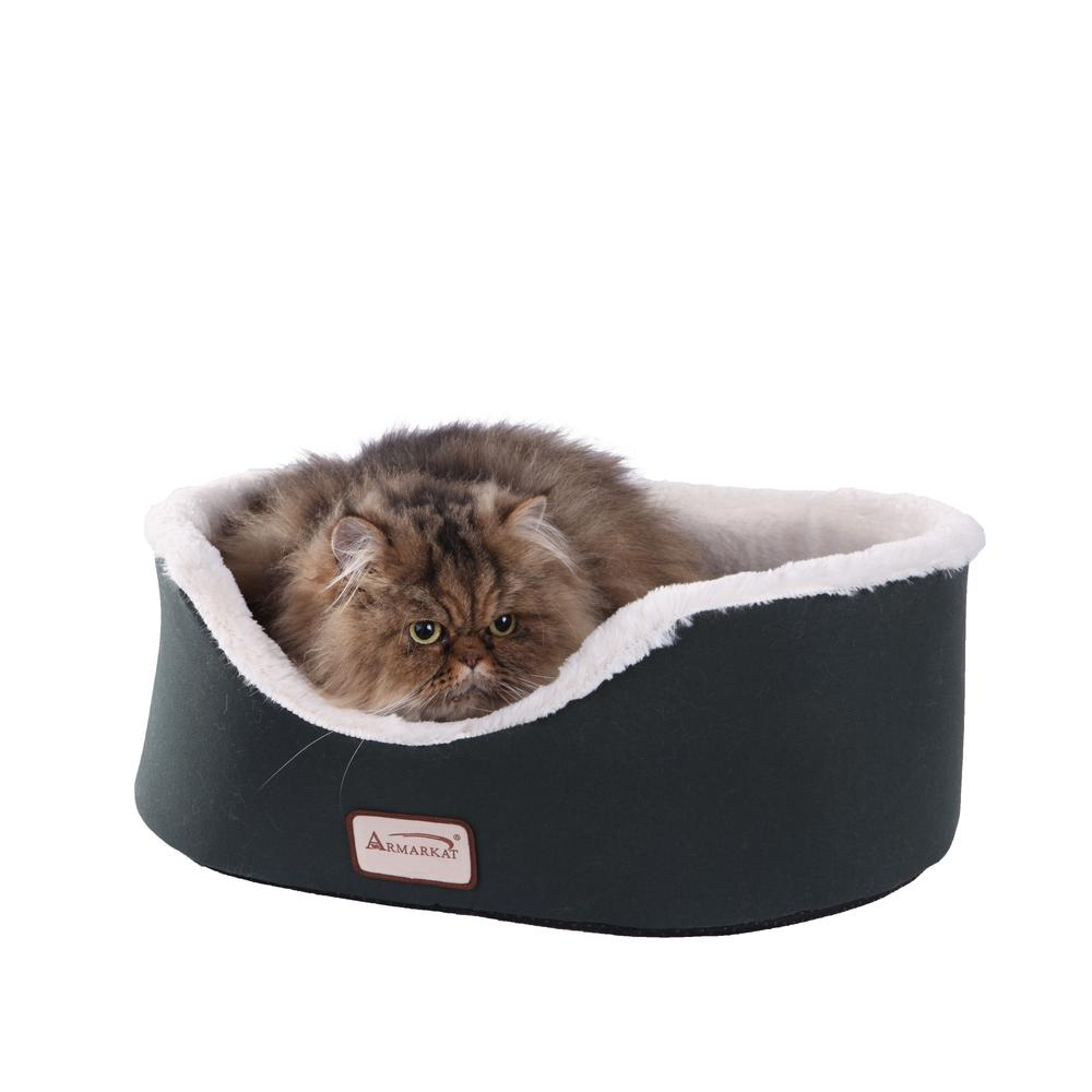 Armarkat Pet Bed Model C04HML/MB   Laurel Green and Ivory