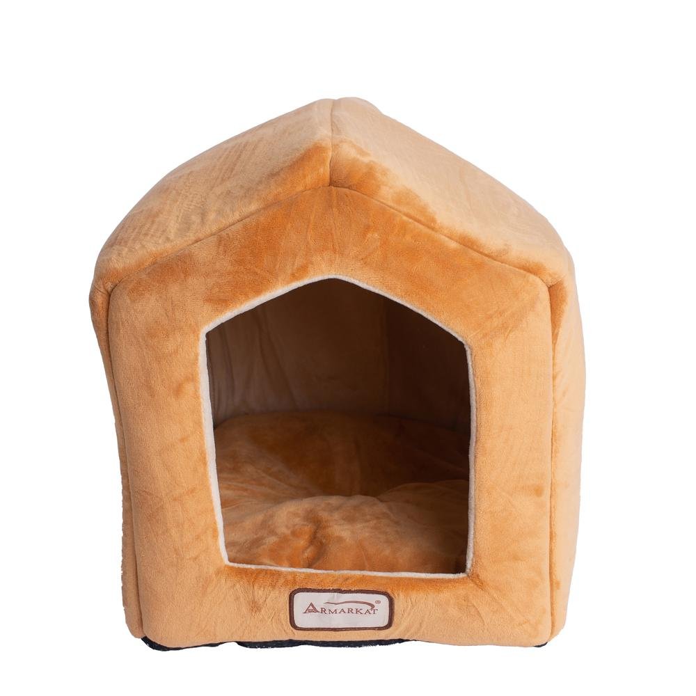 Armarkat Cat Bed Model C27CZS/MH           Earth Brown & Beige