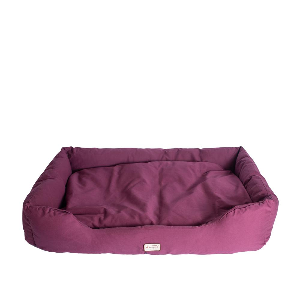 Armarkat Model D01FJH-L Large Burgundy Bolstered Pet Bed