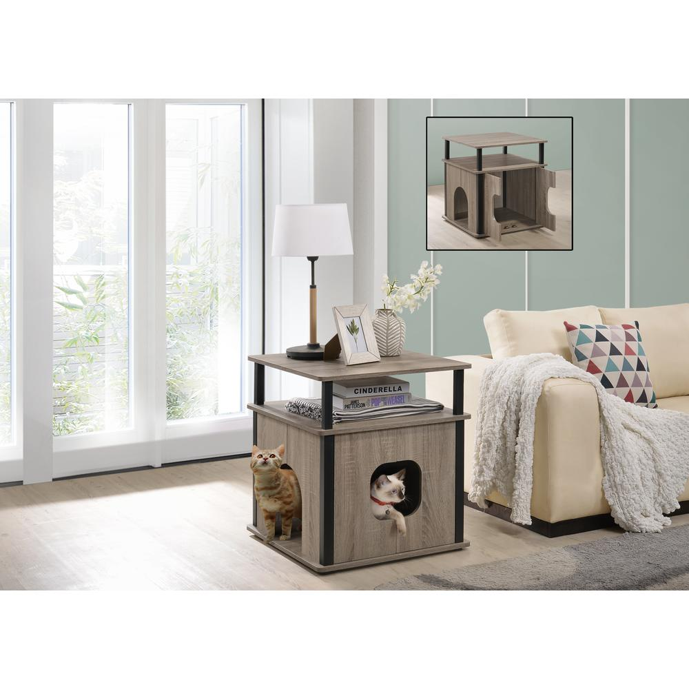 Pet Bedside Table - Dark Taupe