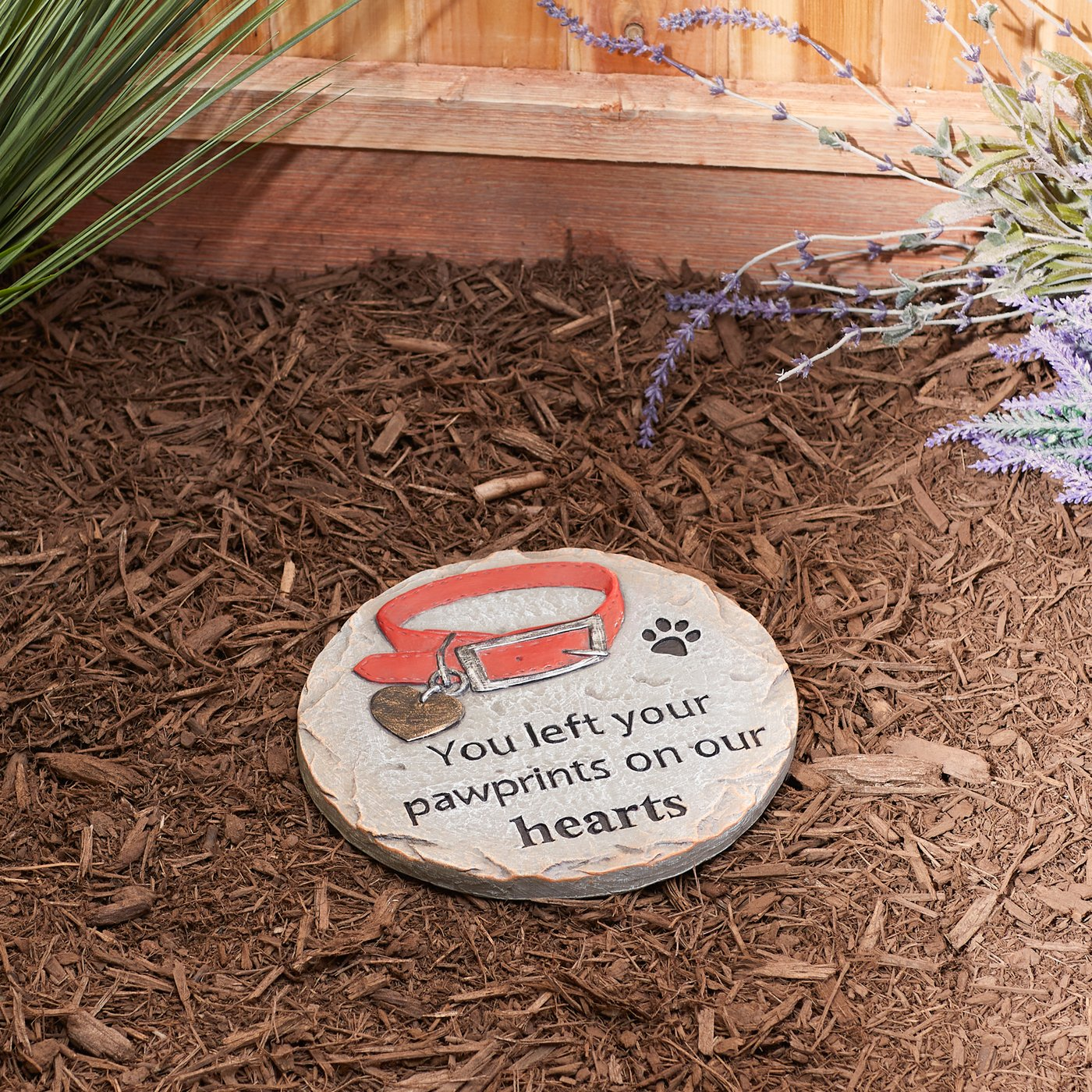 Pet Memorial Stepping Stone - Pawprints On Our Hearts