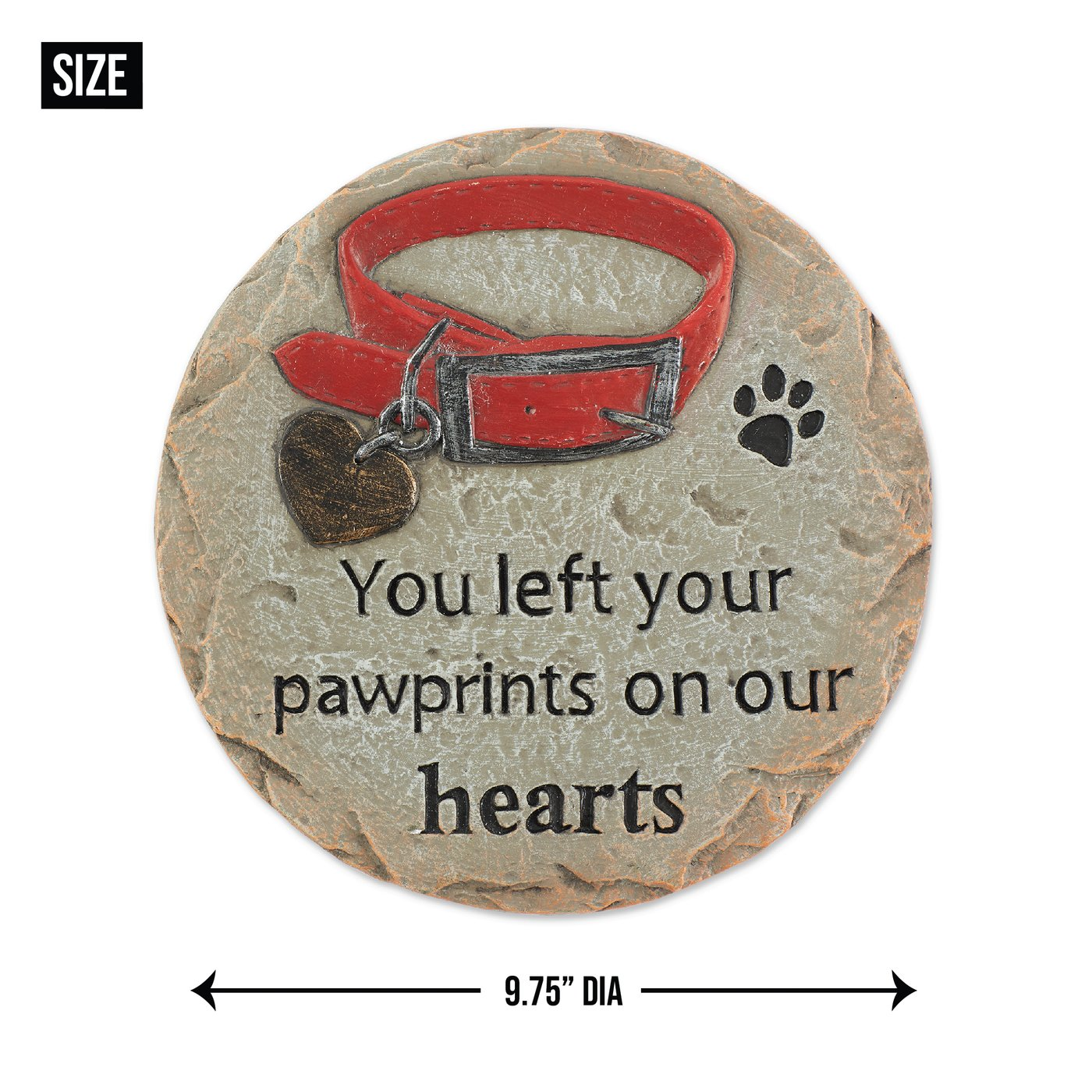 Pet Memorial Stepping Stone - Pawprints On Our Hearts